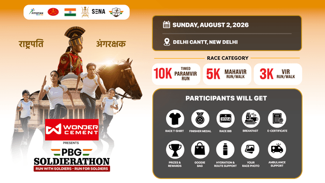 Wonder Cement PBG Soldierathon Delhi.